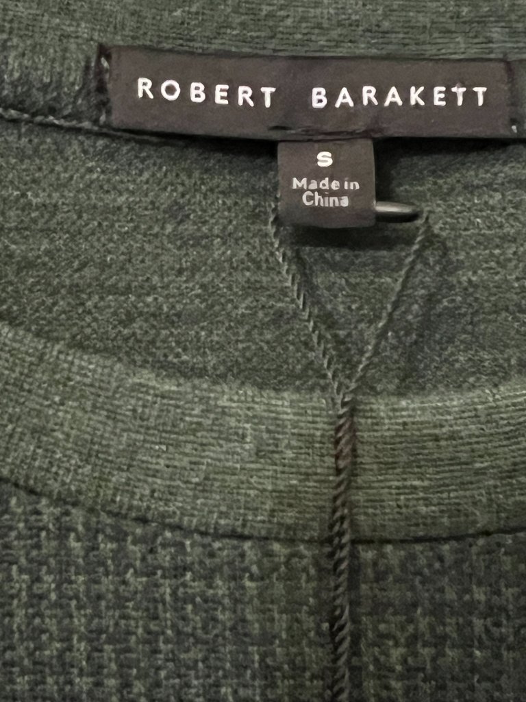 Robert Barakett Cavendish Waffle Thermal Sweater Green S Nwt Minimalist — image 4 of 8